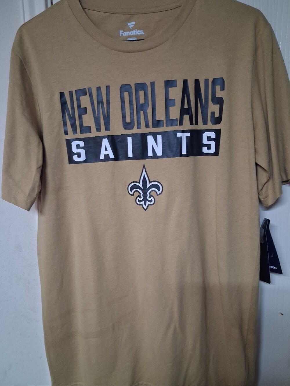 New Orleans Saints T Shirt Fanatics Men’s Sz M NWT